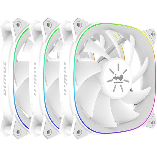 IN WIN Development INWIN ARGB LED equipped 120mm square design case FAN white model 3 piece set Sirius Extreme Pure 3PK [ FN-ASE120P-3PK ]