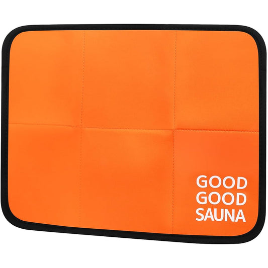 [GOOD GOOD SAUNA] Sauna Mat, Foldable, Compact, Men's, Women's, Sauna Goods, Outdoor, Sauna, Unisex, Washable, Quick Drying, Orange