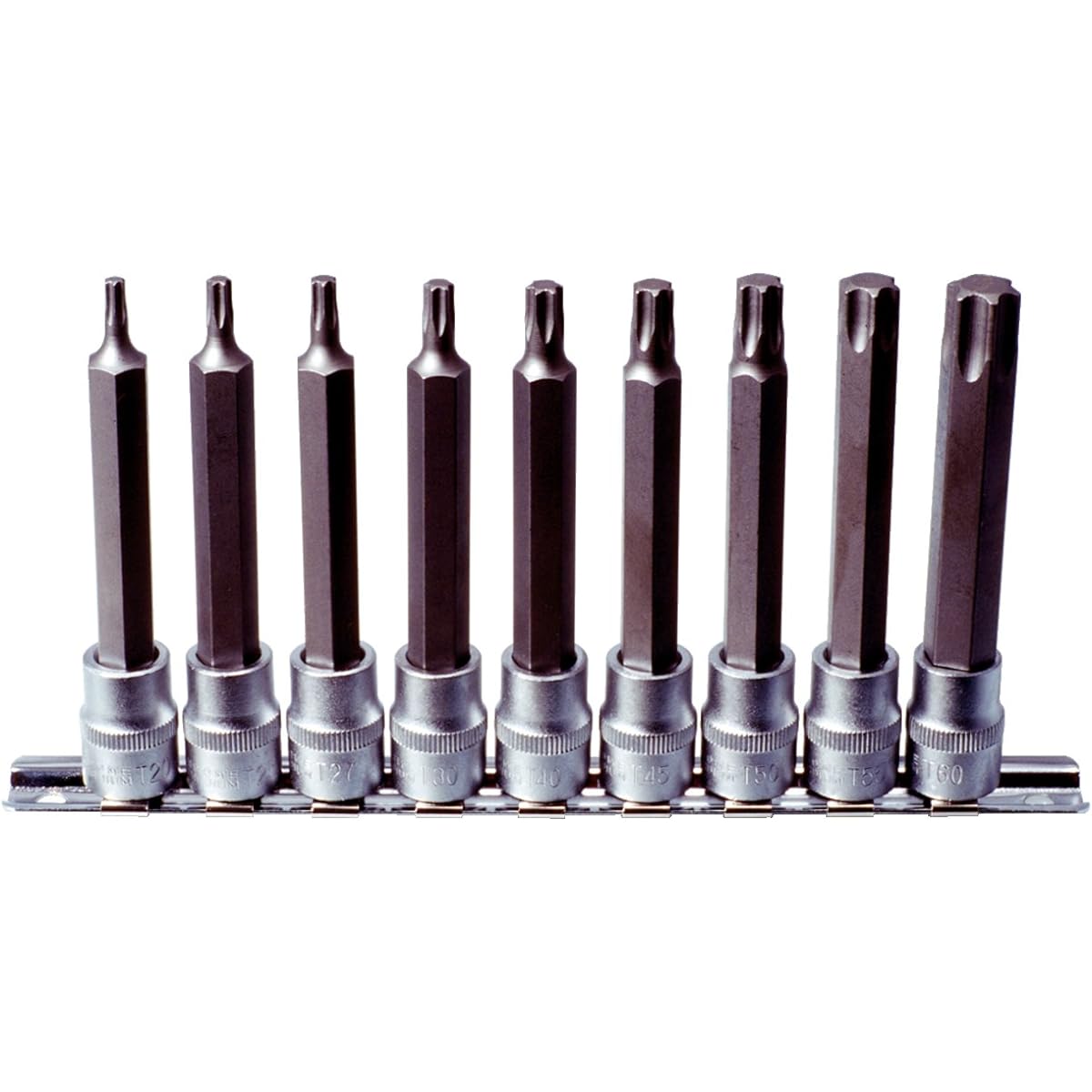 KS TOOLS 3/8" Bit socket set TX long 9 pcs T20-T60 3/8" Bit socket set TX long 9 pcs T20-T60 911.1550 [Parallel import goods]