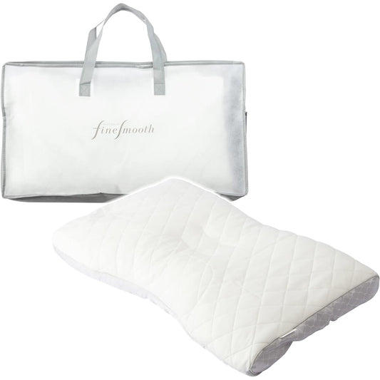 Nishikawa Fine Smooth Pillow, Height, Ordinary Elastomer Pipe, Quilt360 (Patented), Supports Smooth Turning and Tossing and Turning, Special 3D Construction to Reduce the Strain on the Head and