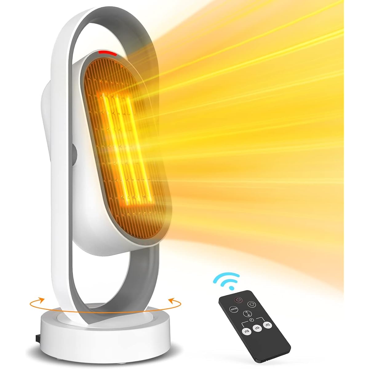 Tasukio Heater, Ceramic Heater, (2023 New, Up/Down, Left and Right Automatic Oscillation), Electric Fan Heater, Electric Heater, Electric Stove, 3-Dimensional Automatic Oscillation, Foot Heater, 3 Hot