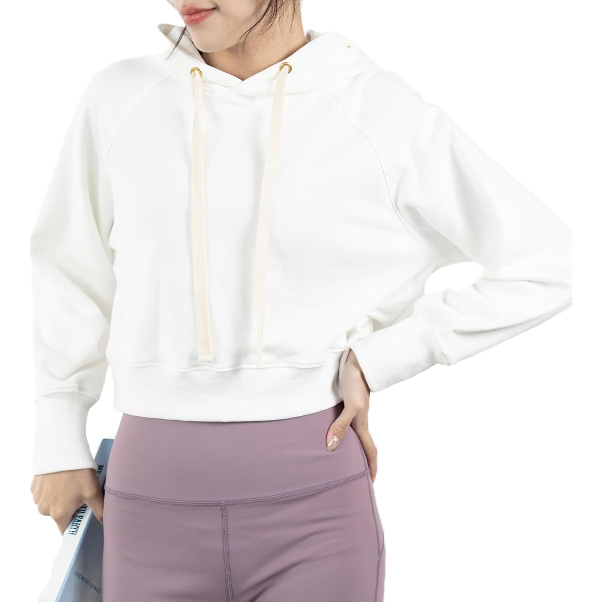 [iito.seasons] Hoodie, Short Length, Women's Top, Hooded, Loose, Sweatshirt, Short Length, Sweatshirt, Long Sleeve, Casual, Plain, Navel Baring, Dance, Hip Hop, Spring, Autumn