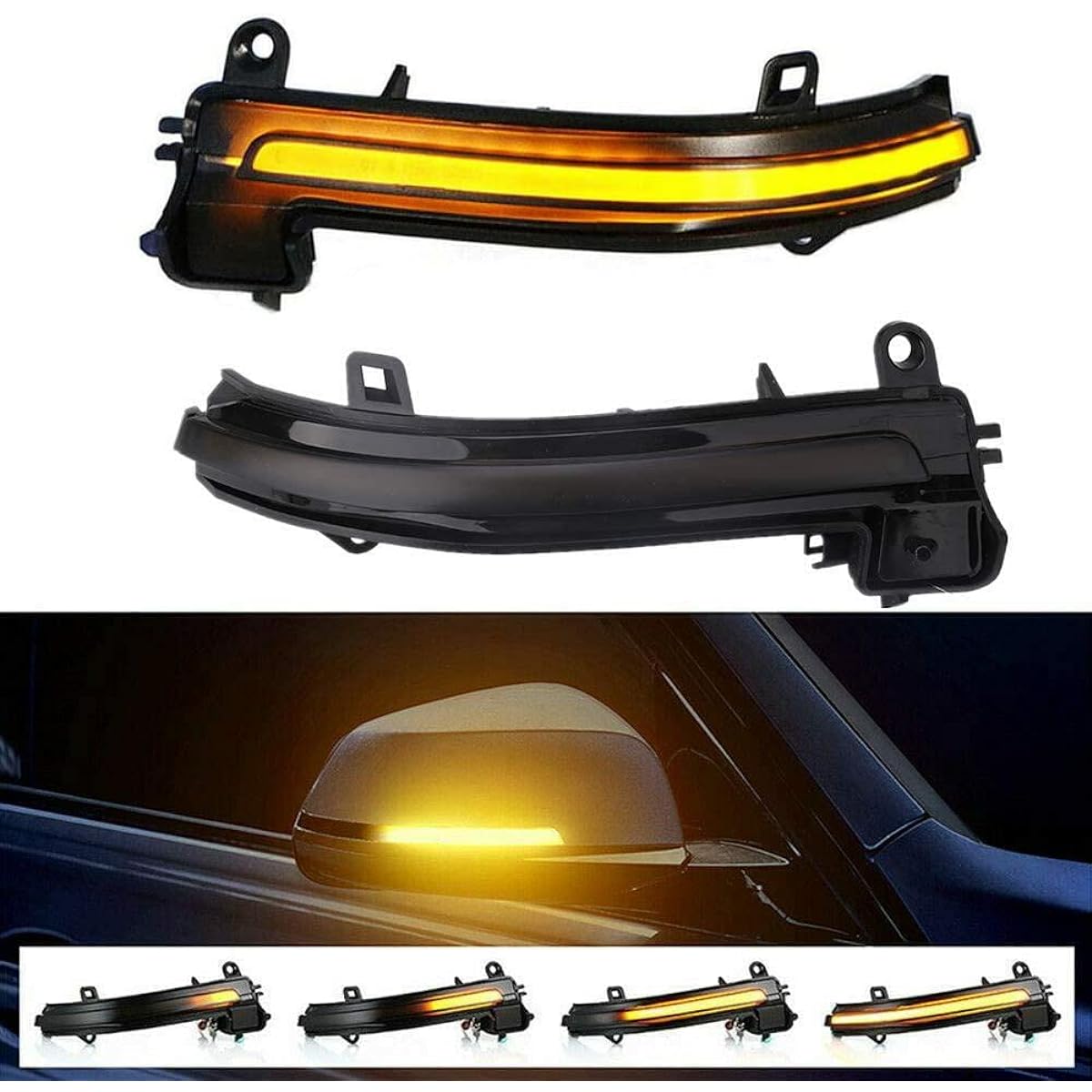 Smok Side Mirror Shak Car LED Winker Light BMW 1/2/3/4 Series F20 F33 F30 F32 X1 I3 (BMW Signal Light)