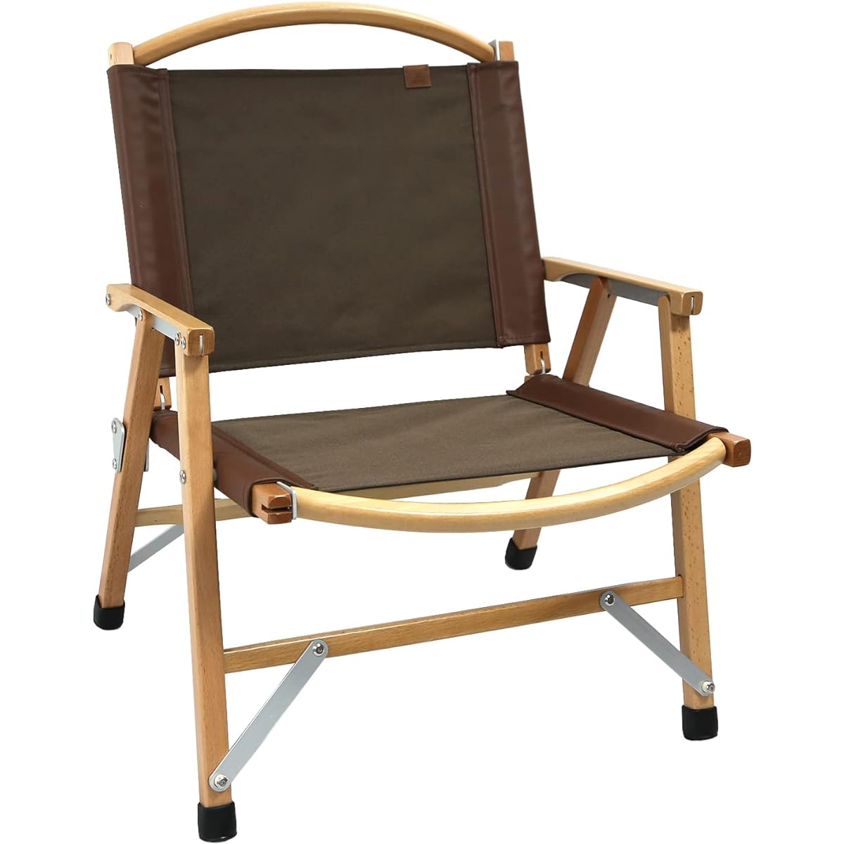 Vast Forest Wood Chair Camping Chair Wooden Beech Camping Chair Folding Chair with Storage Bag Outdoor Furniture (Brown)