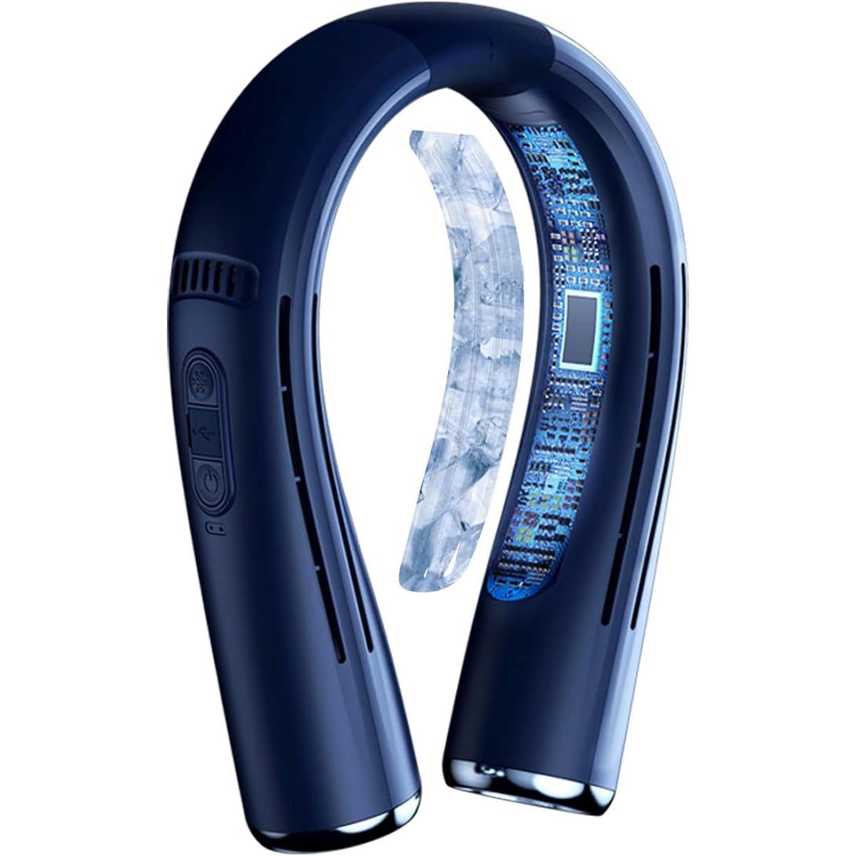 [LaFuture] Neck Cooler NECK AIR MAX A cooling plate of approximately 13 cm that blows air makes it very cool over a wide area 14 air outlets Adopts silicone so it fits perfectly on your neck without feeling pressured Powerful operation with a 6000mAh lit