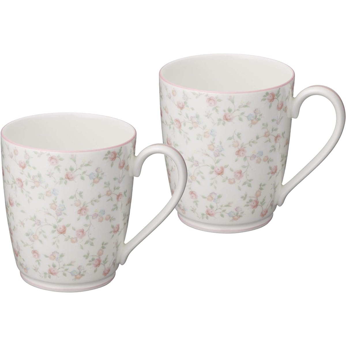 Noritake Mug (Pair Set) 295cc Cutie Rose Microwave Safe 2 Pieces Bone China P97280/9940