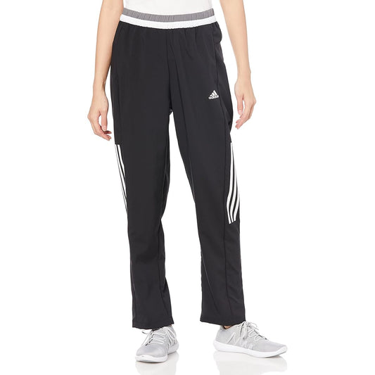 [Adidas] Jersey Bottom Seasonal Sportswear Loose Fit Color Block Cross Pants BUJ26 Women's