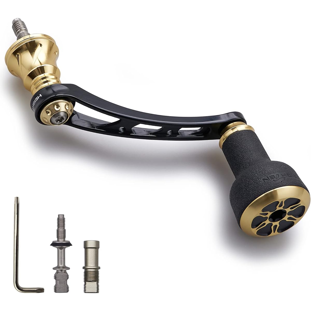 HEIGHTEN 56mm reel handle 24mm TPE knob equipped for Shimano Daiwa general purpose spinning reel TPE Series