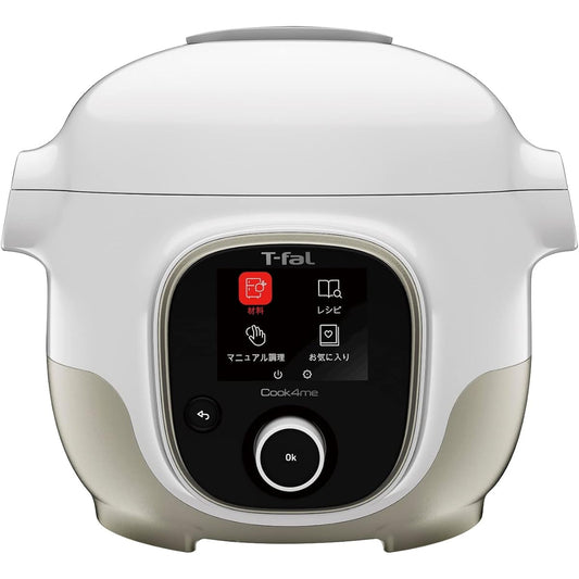 Tefal Electric Pressure Cooker 3L Built-in 250 Recipes "Cook for Me White" Pressure Cooking 7 Roles in 1 CY8741JP