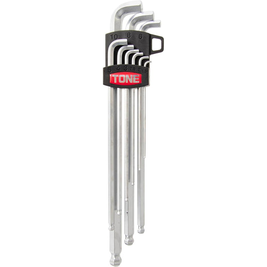 TONE Short neck long ball point L type wrench set BL900S Contents 9 items