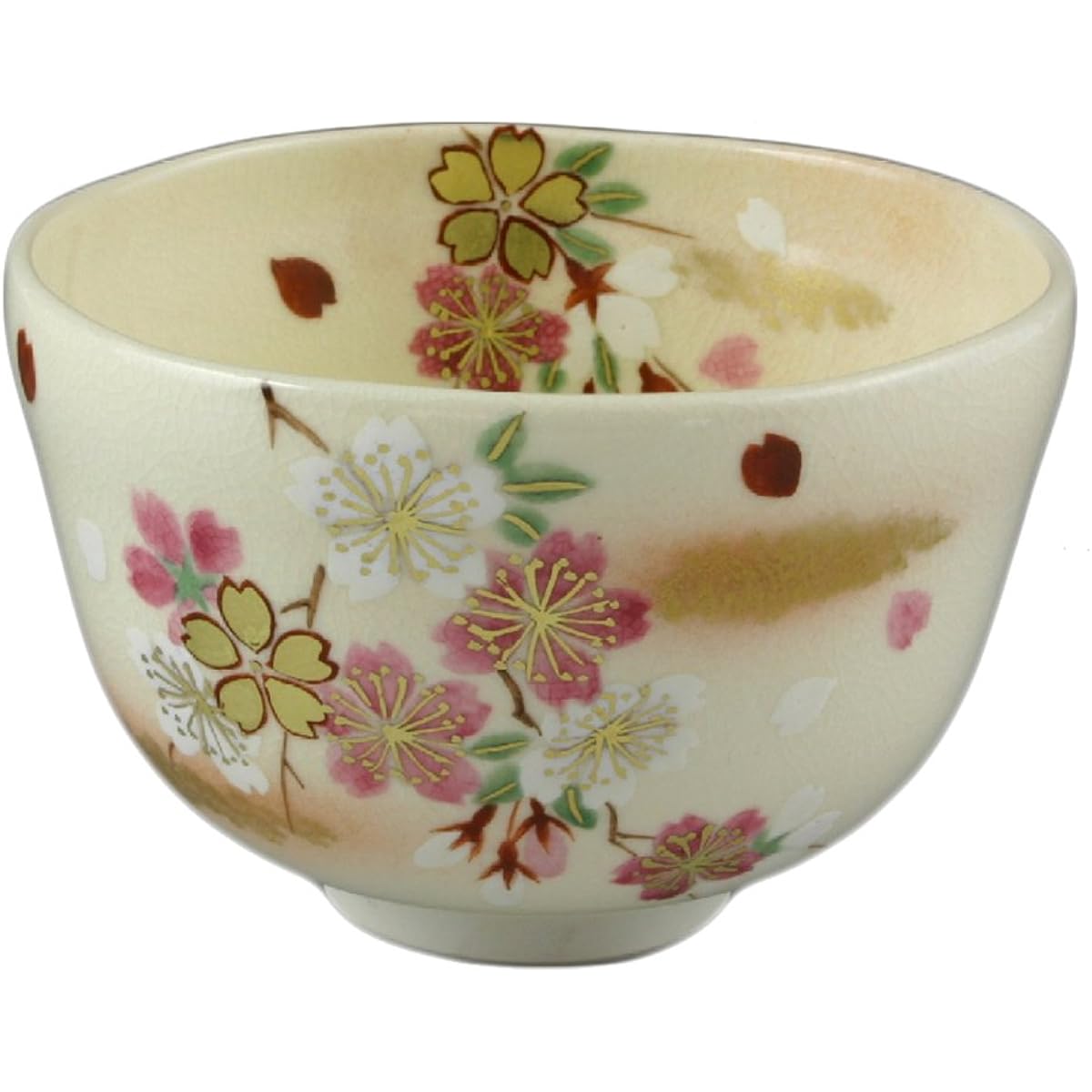 Aito Kyoto ware Kiyomizu ware Sakuradani kiln Matcha bowl (with gift box) Ninsei Hanazakura TON370