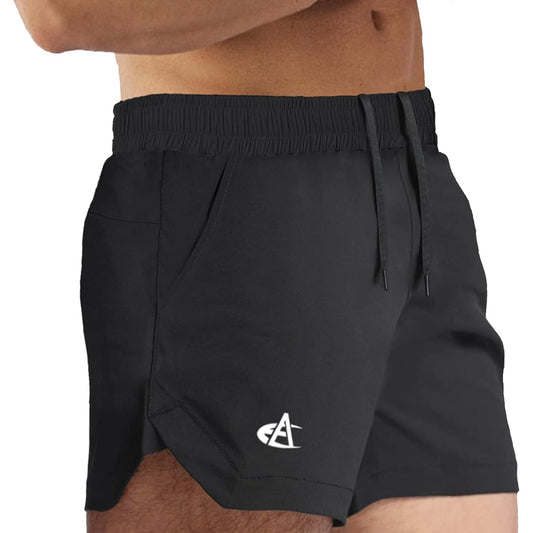 [Manatsulife] Shorts, Half Pants, Men's, Gym, Muscle Training, Sweat Absorbent, Quick Drying, Lightweight, 3/4 Length, Woven Fabric, Beach Pants, Sportswear, Bottoms, Summer DK09