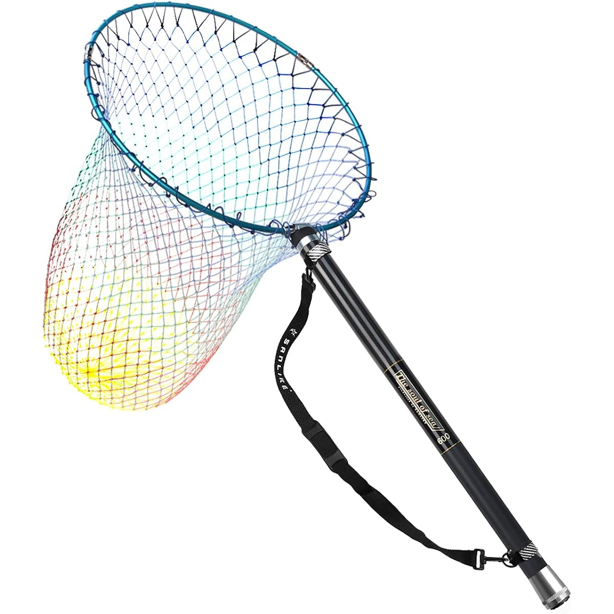 SANLIKE Isobama Set, Ball Net, Stretchable, Small Jointed Ball Pattern, Carbon, Ultra Lightweight, Fishing Tamo, Ball Pattern, Landing Pole, For Freshwater and Saltwater Use, 3m/5m/6m/7m/8m/9m