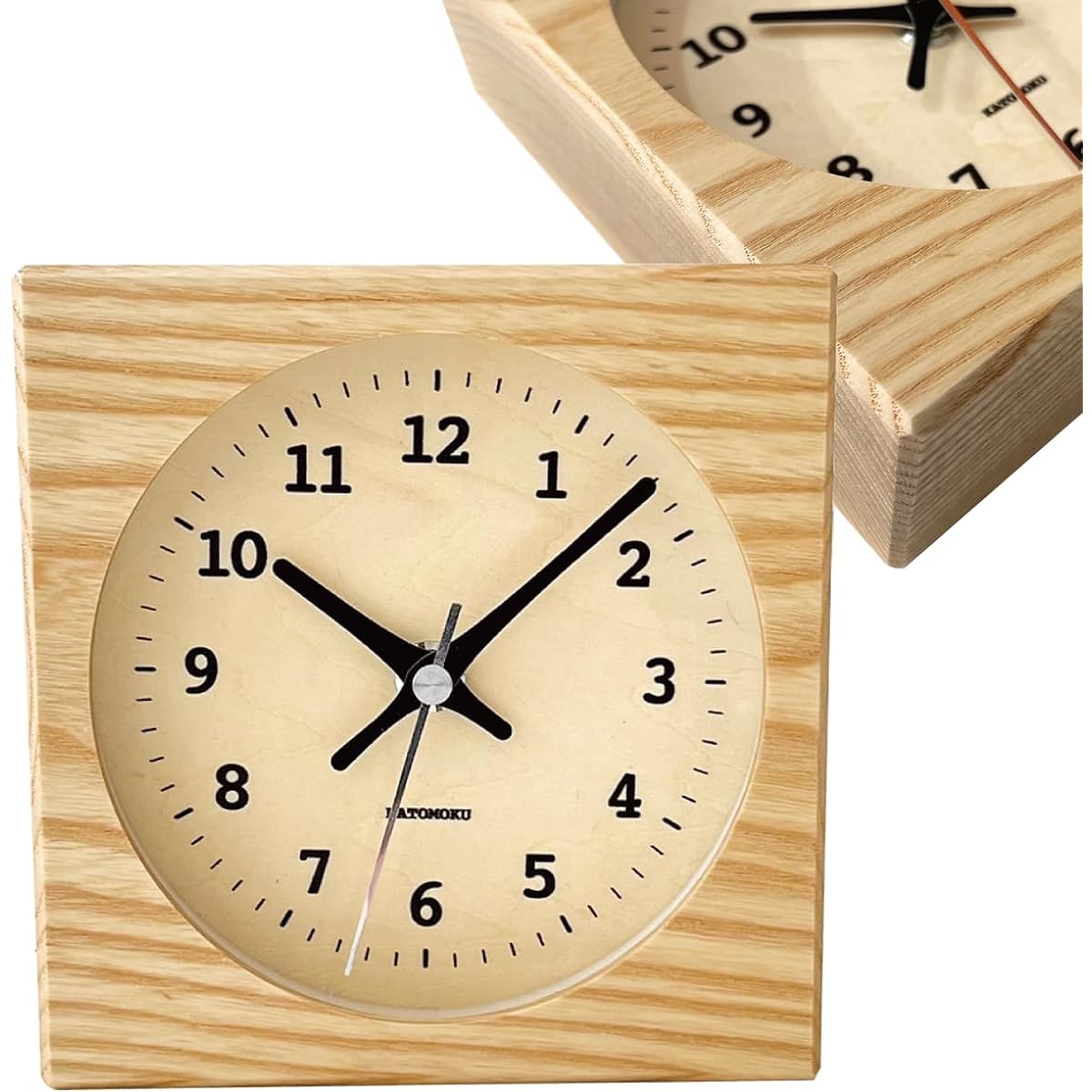 KATOMOKU Dual use clock 6 km-131NARC Natural radio clock continuous second hand