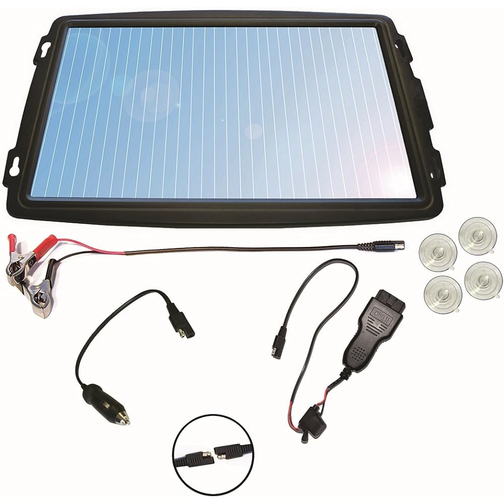 CLESEED Solar Charger Solar Generator Solar Panel Maximum Current 266mA With Reverse Current Prevention Function 12V Only SC-266OBD