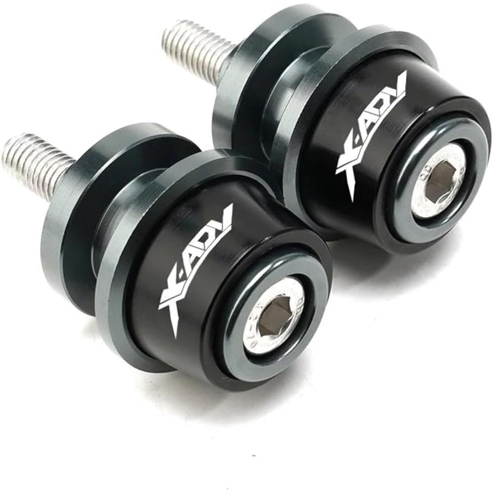 Motorcycle Bobbin Slider Stand Motorcycle Accessories 8mm Swing Arm Spool Slider Stand Screw For X-ADV 750 XADV750 XADV 750 2017 2018 2019 2020 2021 (Color: Titanium)