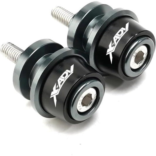 Motorcycle Bobbin Slider Stand Motorcycle Accessories 8mm Swing Arm Spool Slider Stand Screw For X-ADV 750 XADV750 XADV 750 2017 2018 2019 2020 2021 (Color: Titanium)