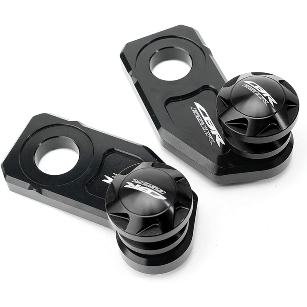 Motorcycle Swing Arm Spool Slider For CBR650R CB650R 2019-2021 CBR650F CB650F 2014-2018 Chain Adjustment Block Frame Swing Arm Spool Slider (Color : CBR650R Black)