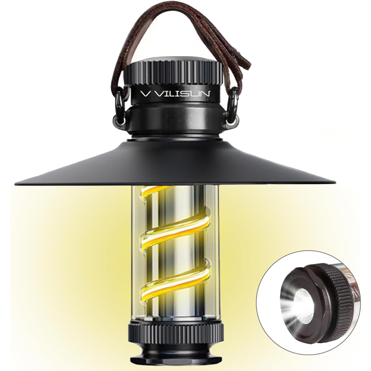 LED Lantern, Camping Lantern, Stepless Dimming Flashlight, Equipped with Light Color and Brightness Memory, USB Rechargeable, IP44 Waterproof and Dustproof, Outdoor Light, Camping, Night Fishing, Hiking, Picnic, Emergency Lighting