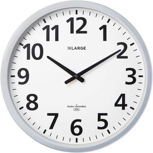 KIPKY King Jim Radio Controlled Wall Clock Zaraji Power Saving/Splashproof Type GDKB-001