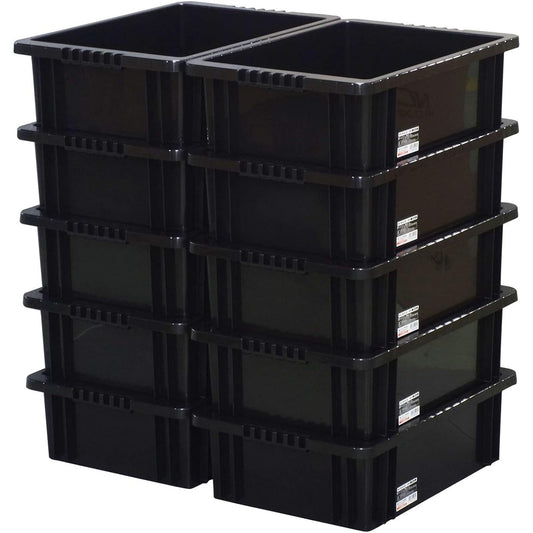 JEJ Astage Storage Box NV Box #22 Black Depth 53.6 x Height 16.2 x Width 37cm Set of 10