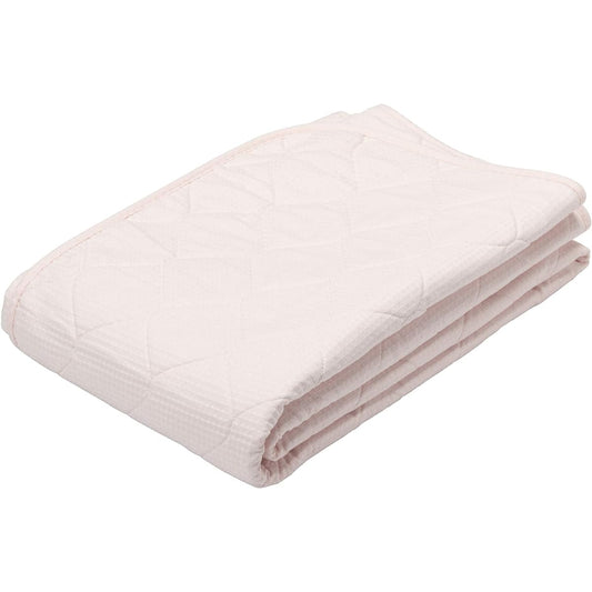 nishikawa [Nishikawa] Bed pad, single, 100% cotton, water absorbent, does not stick to the skin, highly durable rubber, made in Japan, pink CM00800009P