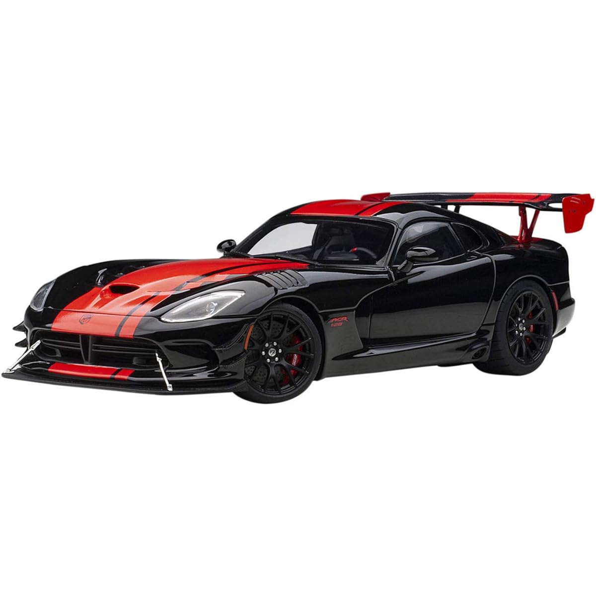 AUTOart 1/18 Dodge Viper 1:28 Edition ACR Black/Red Stripe Finished Product 71732