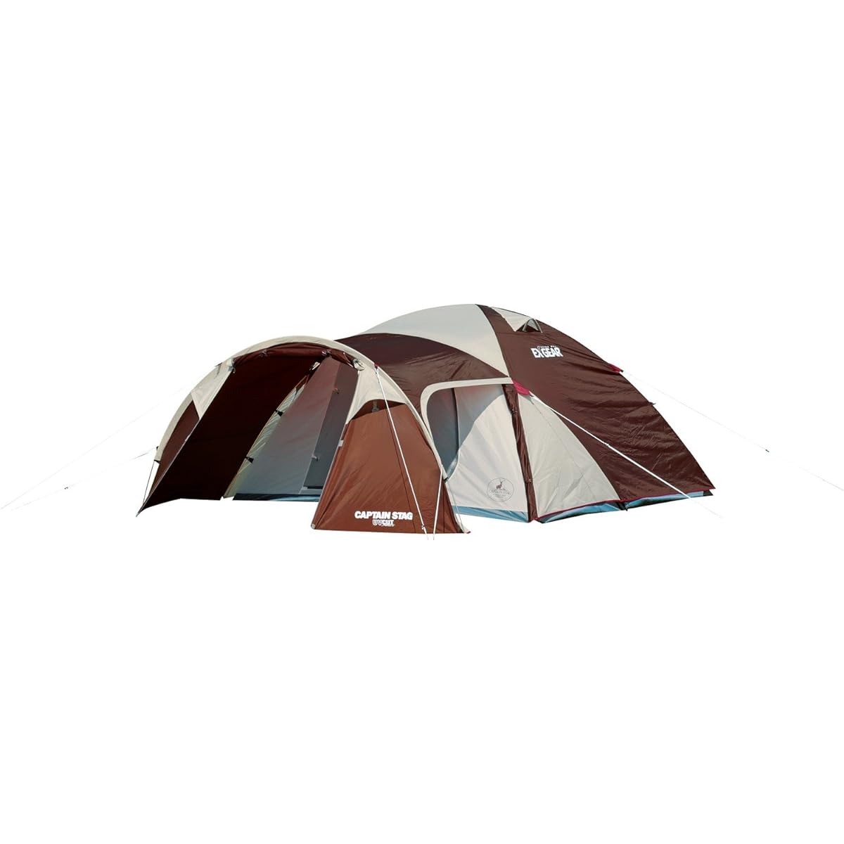 CAPTAIN STAG Tent Exgear Two Room Dome 270 UA-18 Dome Shape for 4 to 5 People PU Processing Ventilation Function Carry Bag Included