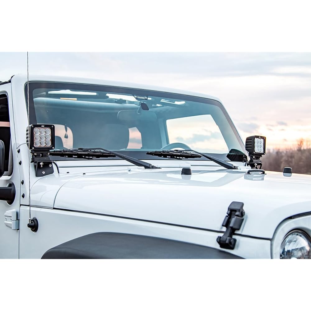 [Rough Country] Light mount 3/8 inch or 10mm hole JEEP WRANGLER Jeep Wrangler JK/6004