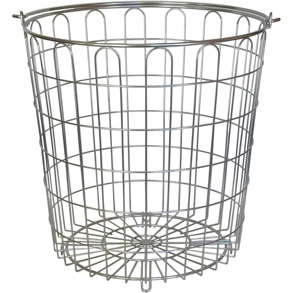 Ohki Laundry Basket Laundry Basket Diameter 35 x Height 36.5 Stainless Steel 00348-7