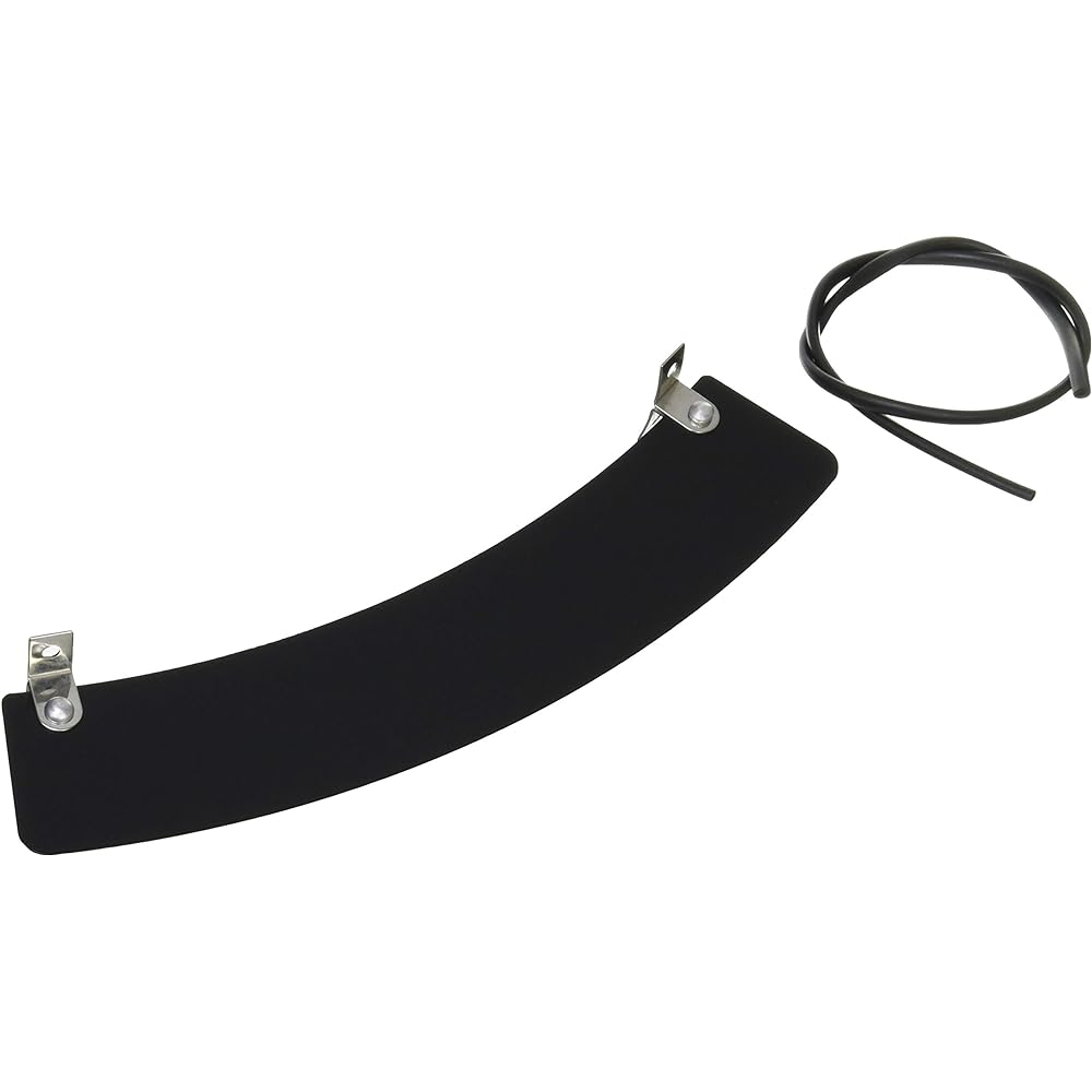 POSH Motorcycle Supplies Front Fender Plate Black Universal 010015-06