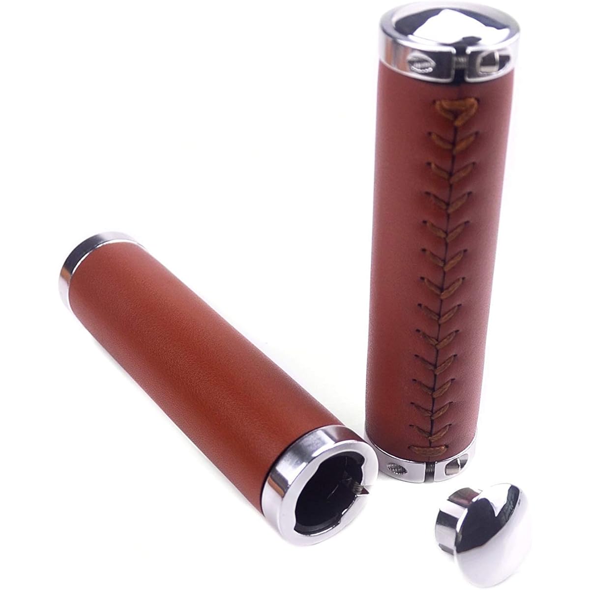 UPANBIKE Bike Grips 7/8" PU Handlebar Grips 22.2mm Bicycle Handlebar Grips with End Caps for Mountain Bikes Road Bikes Fixed Gear Bikes