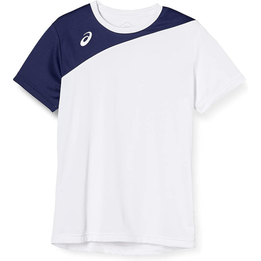 [ASICS]  Training Wear Color Block One Point Short Sleeve Shirt 2031C006 Men's