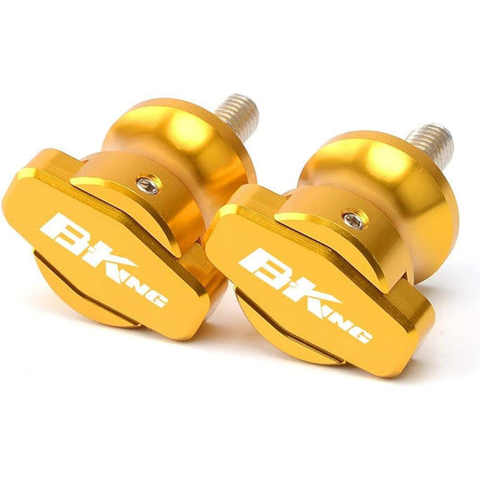 Swing Arm Spool Slider Stand 8MM For Suzuki B-KING 1300 B-king 1300 2008 2009 2010 2012 Motorcycle Stand Screw Swing Arm Spool Slider (Color: Gold)