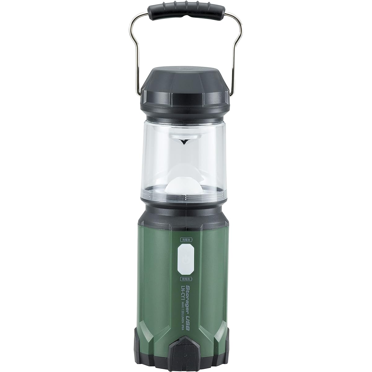 Ohm Electric OHM LED Lantern USB LN-CY1-G Green
