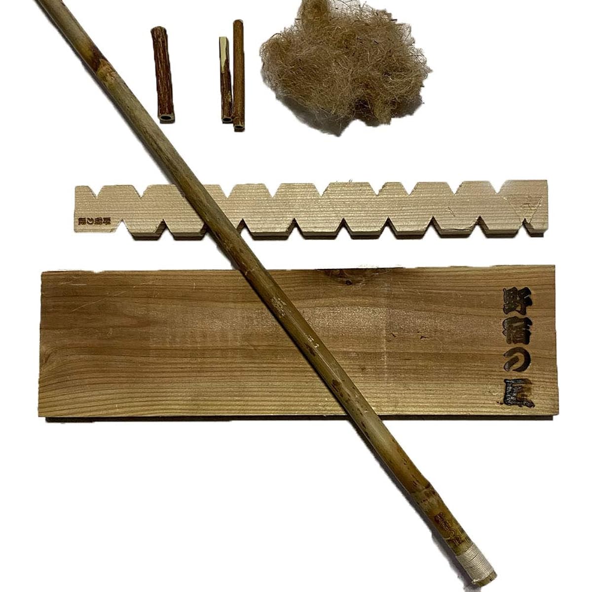 Kirimomi Set, Noyado no Takumi, Fire-cutting pestle, Fire-cutting board, Empty wood, Shinotake, Ancient fire-ignition method, Friction-type fire-ignition method, Fire starter, Bonfire, Bushcraft cpt-m001