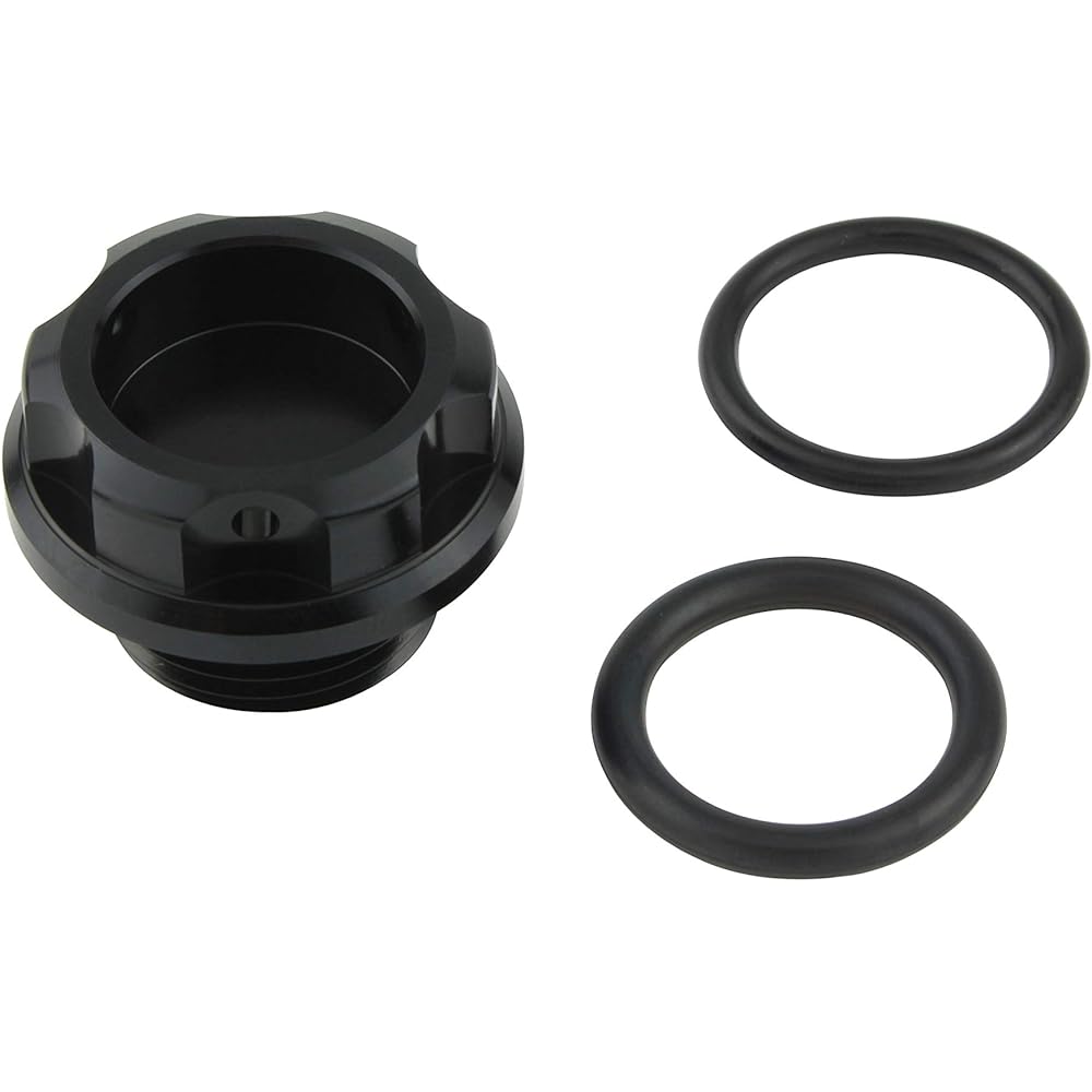 POSH Motorcycle Supplies Machined Oil Filler Cap M20 x P1.5 Black 500001-06