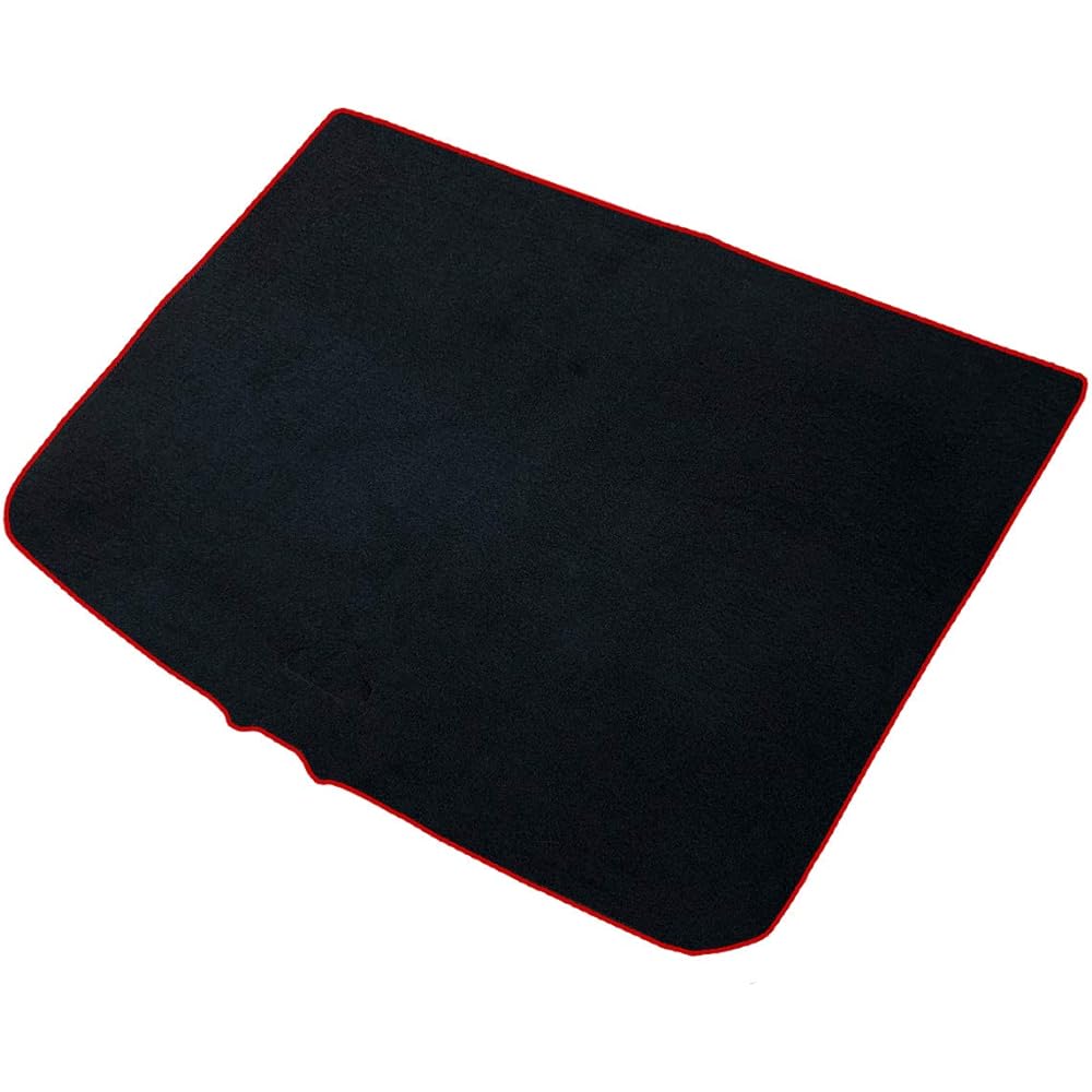 Fenice Car Mat Luggage Mat Domestic Production (Daihatsu Rocky Toyota Rise 200 Series) Black x Lock Thread Red Non-slip Shape Resistant to Slip Car Mat (Car Parts Specialty Store)