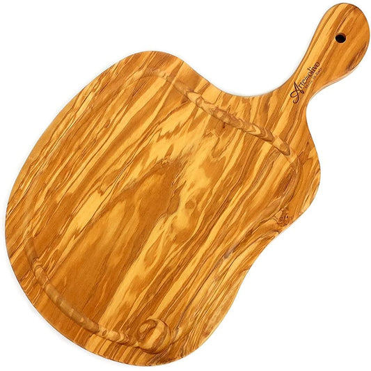 Arteinolivo Olive Wood Grooved Cutting Board (Regular Size)