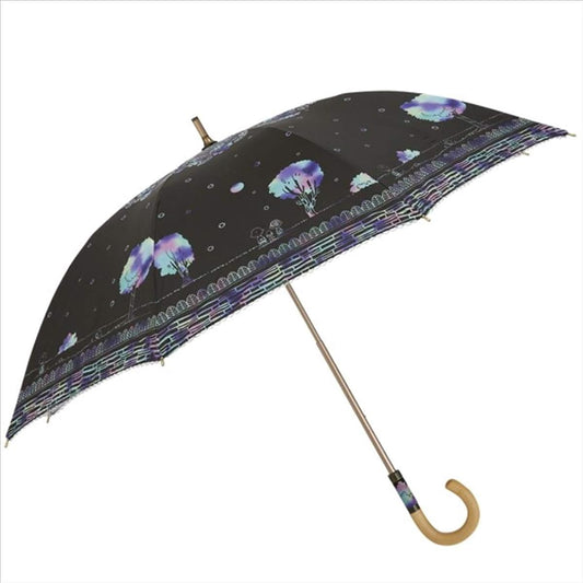 Ogawa Snoopy Umbrella, Women's, For Both Sunny and Rainy Days, Rain Umbrella, Water Repellent, Parasol, Light Blocking, 99.9% UV Protection, Heat Shielding, Peanut Scratch Art, 57240