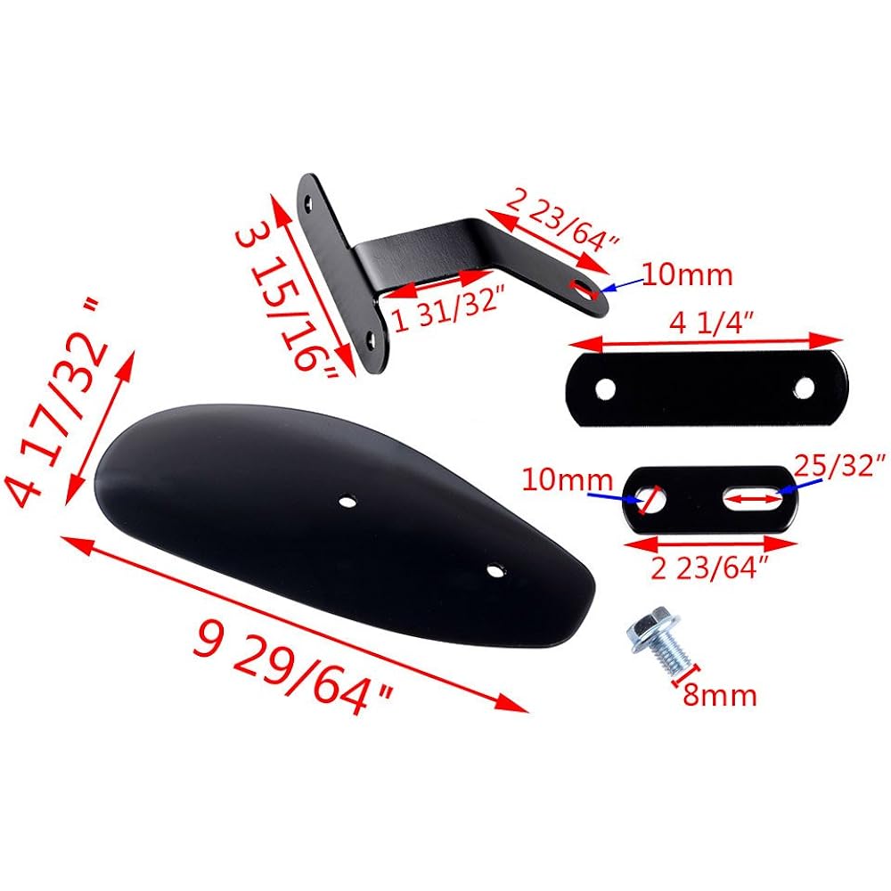 Smoke Bike Handguard Hand Guard Windcold Protector Windshield Deflector (curve)
