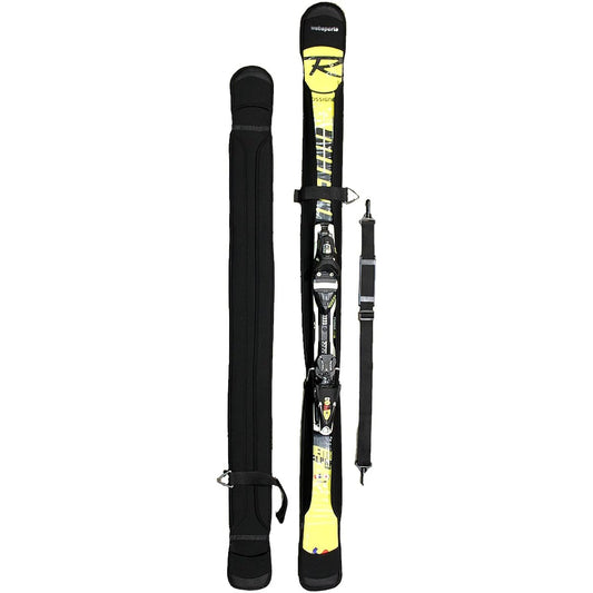 websports Ski Sole Cover FAT For Fat Skis, Compatible with 165-180cm, Shoulder Belt Included, Left and Right Separate Sole Guards, Ski Case 25637