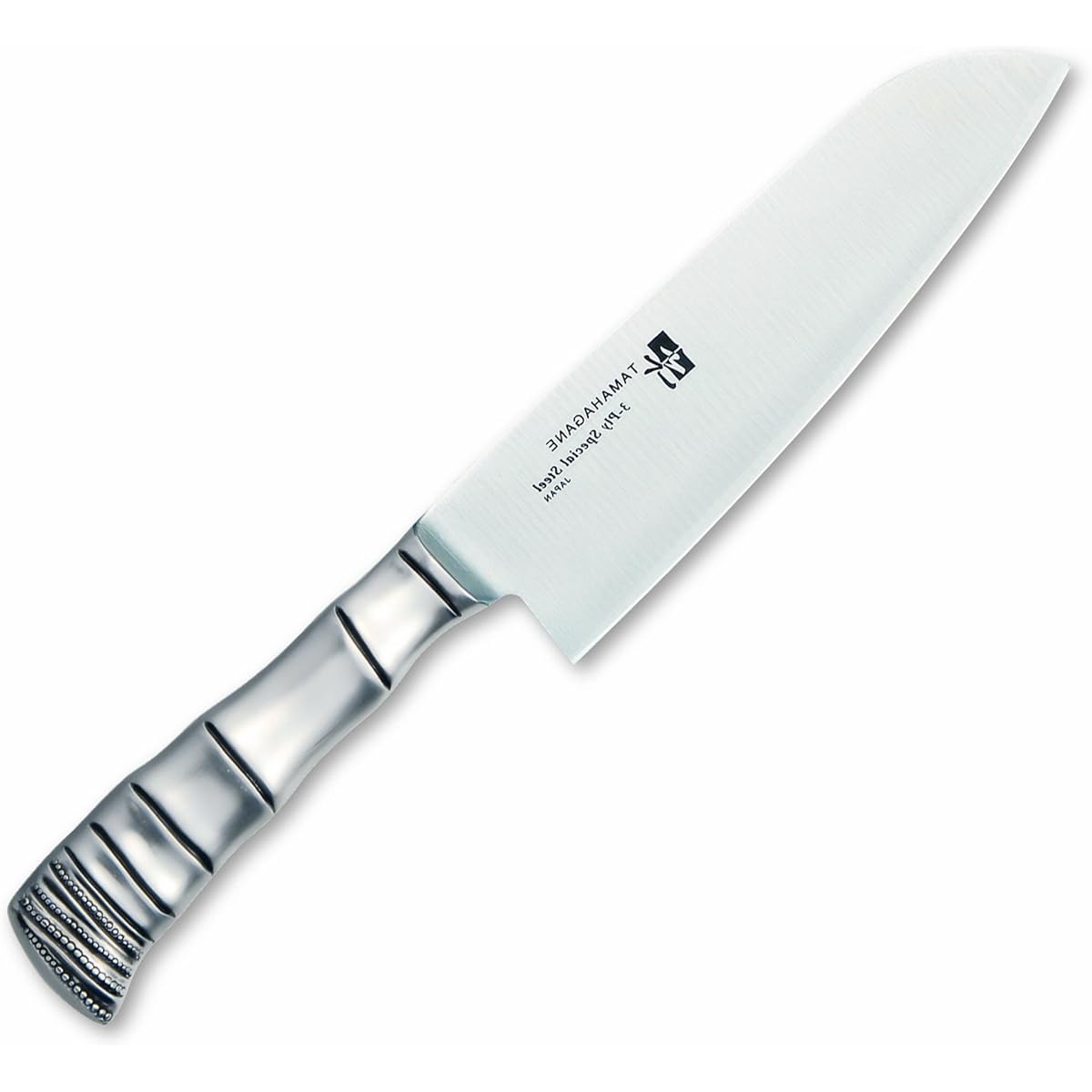 Kataoka Seisakusho All-Purpose Knife Silver 175mm Made in Japan TAMAHAGANE Bamboo Molybdenum Vanadium Steel Cut TK-1114