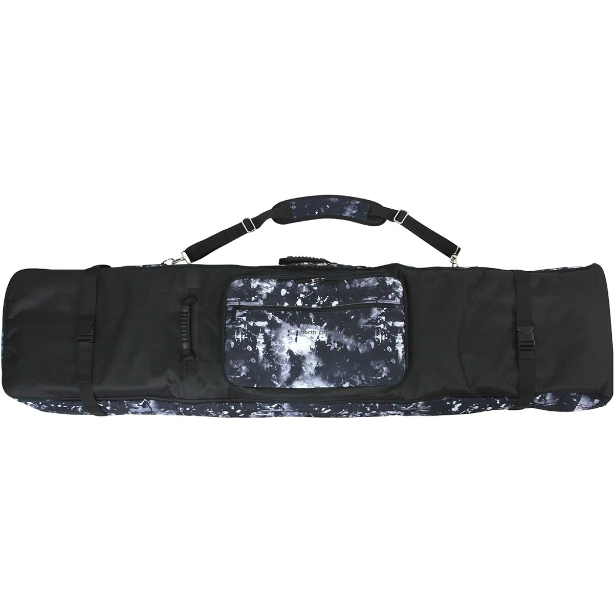 North Coast Board Case with Casters, 3WAY Type Snowboard [Can store clothing, boards, boots, accessories, etc.] [Full-surface cushion pad reduces shock when moving] [Three independent pockets allow you to separate your belongings and store them without g