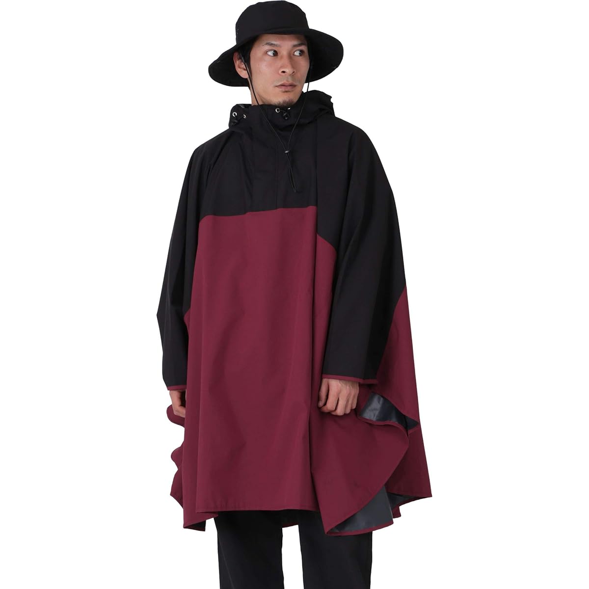 namelessage Rain Poncho, Water Repellent, Water Pressure Resistance 20,000mm, Raincoat, Bicycle, Storage Bag Included, 10 Colors NARP-6100