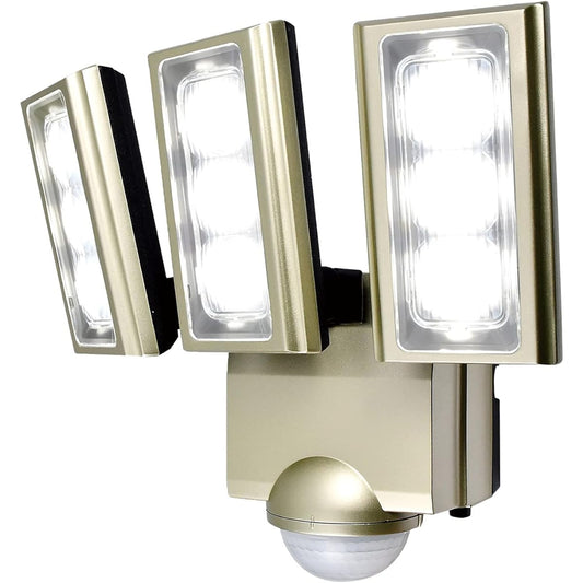ELPA Outlet Type Sensor Light 3 Lights (White LED/Waterproof) Outdoor Sensor Light Feet (ESL-ST1203AC)