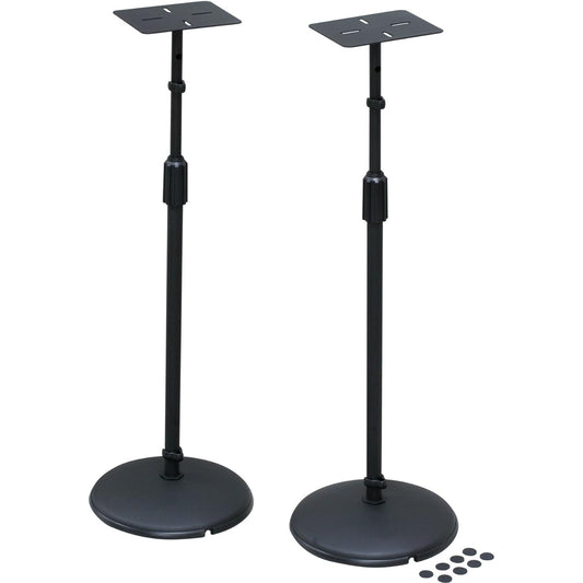 Kiktani Speaker Stand Top Plate: 150mmX120mm Height: 575mm~1,045mm with Insulator AV-SPS Black