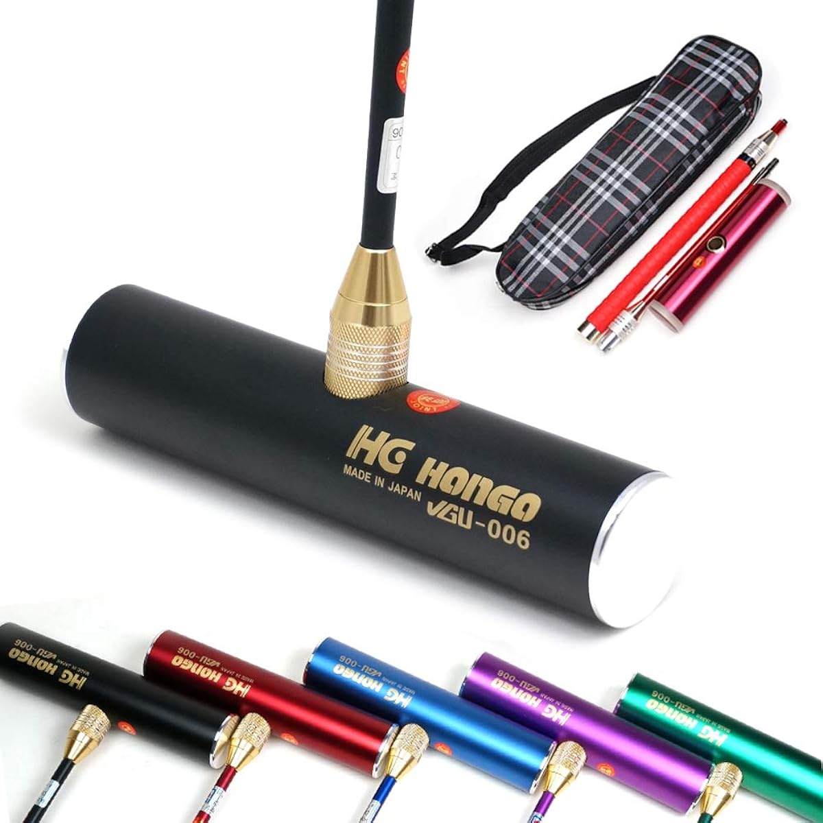 Gateball Ultra Compact High Grade Zoom Shaft Color Headset HONGO GateBall SH-1123SET Black Cord Grip Comes with Exclusive Case