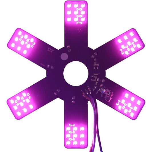 Bolanton Air Cleaner LED Light 7.8 inch dual Function 54 LED Track decorative Hex Style Air Filter Lamp Peterbilt, Kenworth, TRAILERS, RV Campers SUPPORT IP67 12-30V Individual sales (purple)