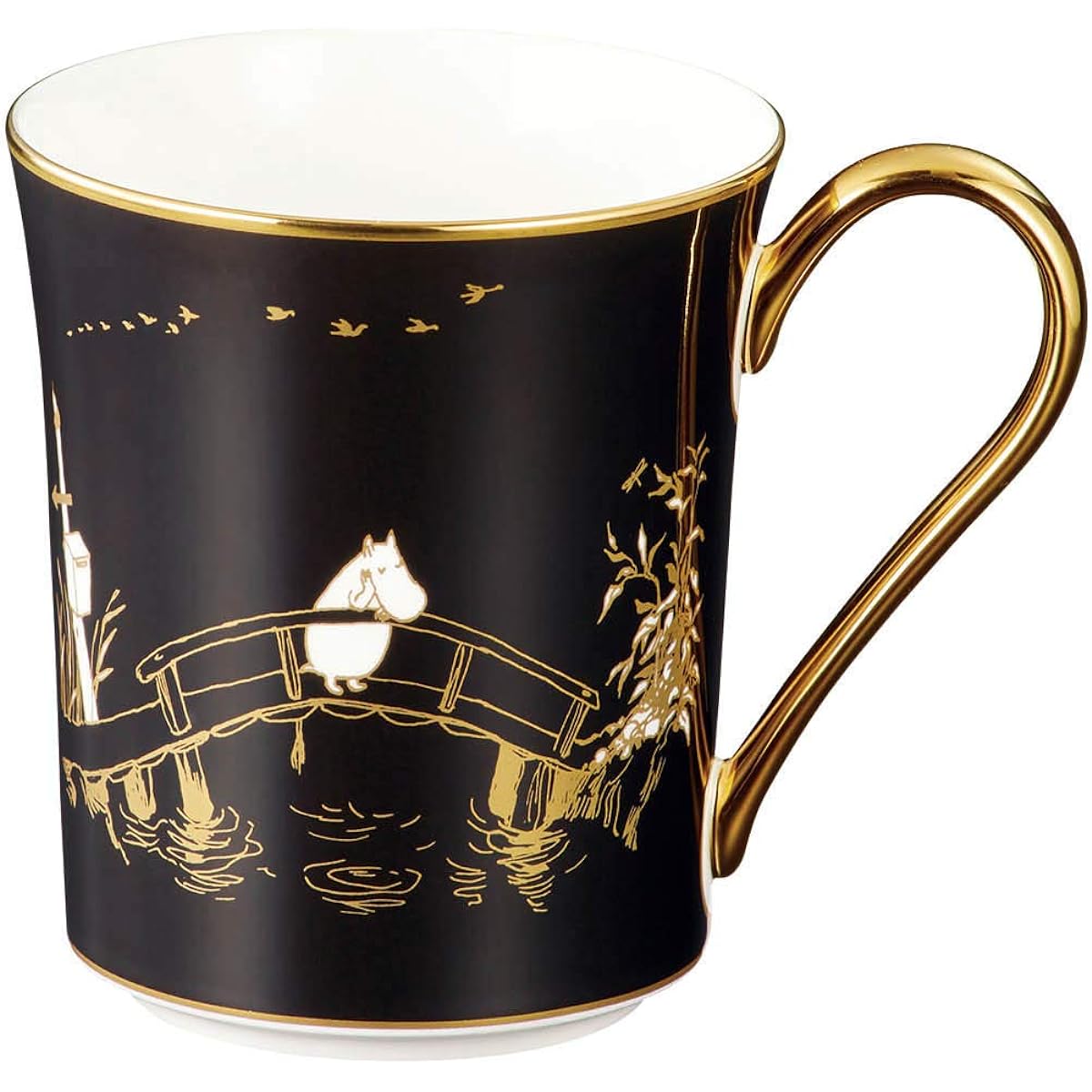 Noritake Mug 395cc Moomin Moominvalley Comet 1 piece Black Bone China TG93656/N-090L